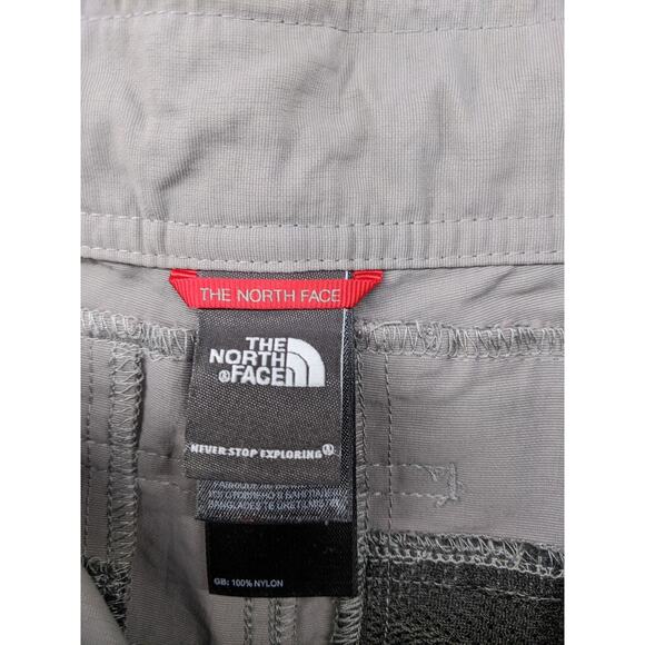 THE NORTH FACE Women's Sz 8 Convertible Pants Shorts Capris Zip Hiking‎ Gray - Picture 13 of 16